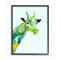 Stupell Industries Giraffe Abstract Shapes Wall Art in Black Frame